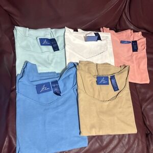 Vintage Lot 5 JH Collectibles Woman's Sz XL Solid Spring Summer Color Tank tops